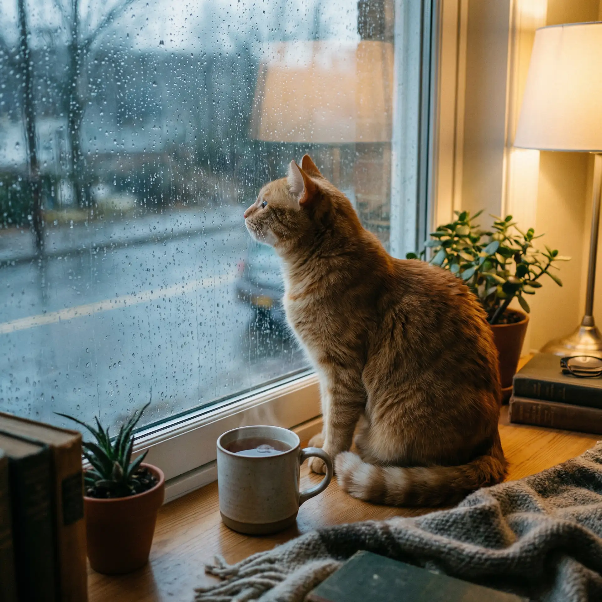 猫咪望着窗外的雨 - 亲爱的老师4日本高清百度云
